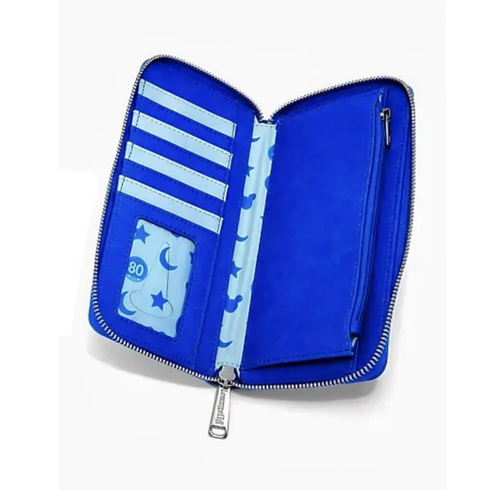 Loungefly Mickey Mouse Mini Backpack & Wallet Set Fantasia Sourcerer Disney NWT